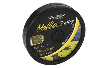 PLECIONKA PRZYPONOWA MOLLIA HOOKLINK CZARNO-ZIELONA 45LB - 20M MIKADO AMC-MH45B/G