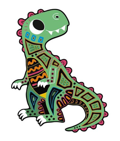 Zestaw kreatywny Do zdrapywania Dinozaury 5+, Janod