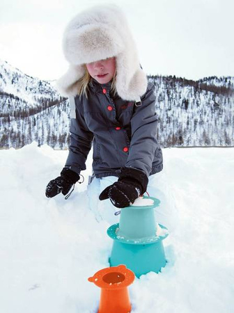 QUUT Zestaw 3 foremek do piasku Wieża Alto Lagoon Green + Vintage Blue + Mighty Orange