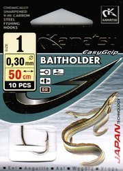 HACZYKI BAITHOLDER WIĄZANE PRZYPONY GOTOWE NA WĘGORZA hak 1 żyłka 0,30 KAMATSU 521000601
