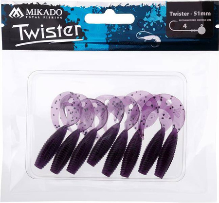 PRZYNĘTA - TWISTER 51mm/ GRAPE - op8szt. MIKADO PMTBT-51-GP