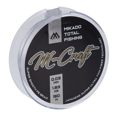 PLECIONKA - M-Craft Braid - 0.03mm/1.83kg/150m - STEEL GRAY - op.1szp. MIKADO ZMCG-150-003