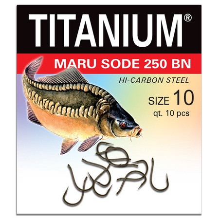 Haczyk Titanium MARU SODE (10 szt.), rozm. 10 Robinson 02-P-250BN-10