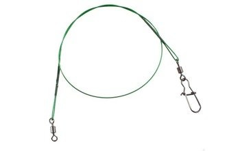 PRZYPON STALOWY Z KR. I AGR. 25cm / 10 kg - op.2 szt (GREEN) MIKADO ZG11-001