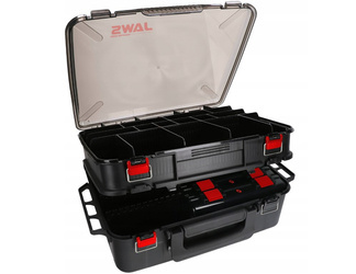 SKRZYNKA WĘDKARSKA DWUKOMOROWA JAWS 47x34x19cm MIKADO UACH-JSC24