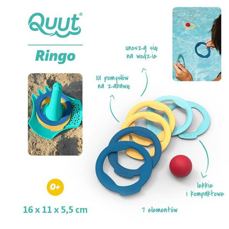 QUUT Gra Ringo z 6 obręczami i piłeczką, opakowanie zbiorcze 10 sztuk