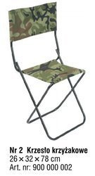 KRZESŁO KRZYŻAKOWE KONGER NR.2 900000002