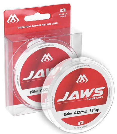 ŻYŁKA - JAWS SUPER SOFT 0.244mm/6.15kg/150m TRANSPARENTNA - op.1szt. MIKADO ZJSS-150-0244