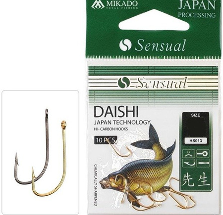HACZYK SENSUAL - DAISHI ZŁOTY Nr 8 G - torebka 10szt. MIKADO HS013-8G