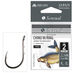 HACZYK SENSUAL - CHINU RING Z ZADZIORAMI Nr. 2 BN - torebka 7szt MIKADO HS10091-2-BN