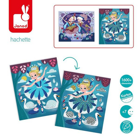 Zestaw kreatywny Urokliwe cekiny Baletnice 7+, Janod