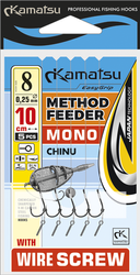 PRZYPON METHOD FEEDER MONO CHINU 12 BLNO/10cm/0,20mm WIRE SCREW K-007 OP.5 SZT KAMATSU KONGER 504029312