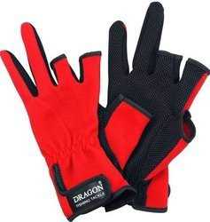 Rękawiczki antypoślizgowe  3-finger cut  czerwone    DRAGON TCH-RE-01-001