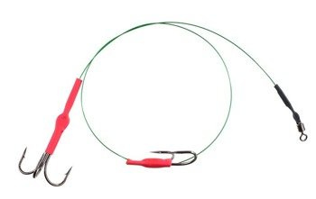 PRZYPON STALOWY-SYSTEM KOTWICA I HAK 40cm / 10 kg - op.2 szt (GREEN) MIKADO ZG11-022