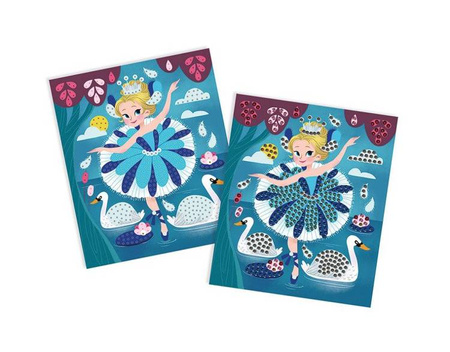 Zestaw kreatywny Urokliwe cekiny Baletnice 7+, Janod