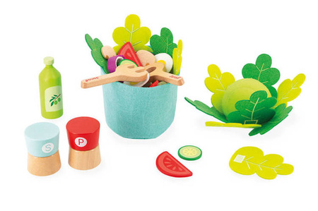 Filcowy zestaw do przyrządzania sałatki 3+, Janod