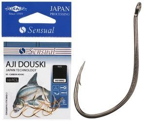 HACZYK SENSUAL - AJI DOUSKI W/RING Nr  6 BN - torebka 10szt. MIKADO HS10092-6B