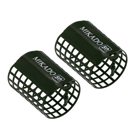 KOSZYCZEK - OKRĄGŁY - 30g - (38x55mm) - CIEMNO OLIWKOWY- op.2szt MIKADO AMKZ-10-30-CO