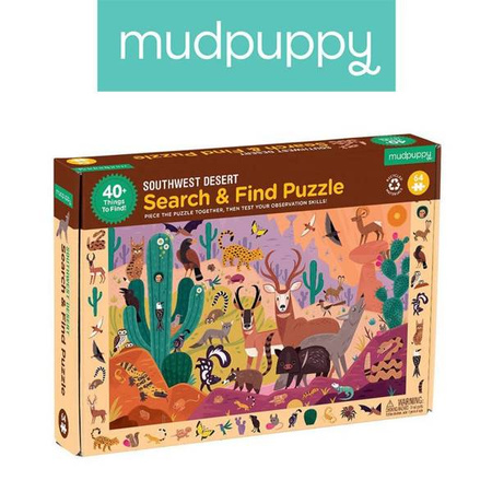 Mudpuppy Puzzle obserwacyjne Amerykańska pustynia 64 elementy 4+