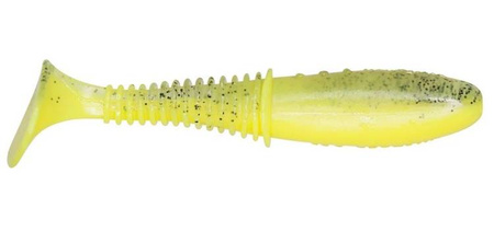 Ripper  Invader PRO - GREEN CACTUS 3.5"/8,5cm 3szt./bag SUPER YELLOW/CLEAR  black glitter    DRAGON CHE-IV35D-41-950