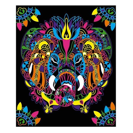 Zestaw kreatywny Fluorescencyjne flamastry Zwierzęta 7+, Janod