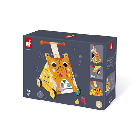 Wielofunkcyjny pchacz edukacyjny Kot, Janod