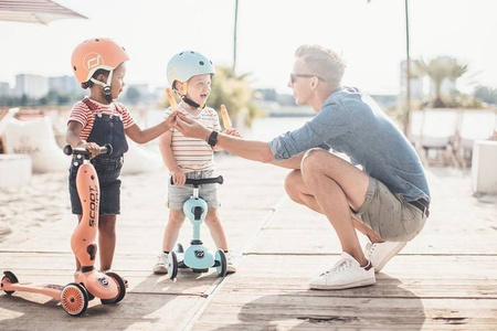 SCOOTANDRIDE Kask XXS-S dla dzieci 1-5 lat Peach