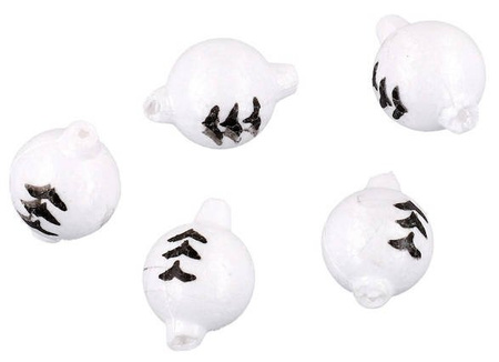PŁYWAJĄCE KULKI - BIAŁO/CZARNE - śr. 10mm - op.5szt. MIKADO AM-SUR-KU02-10-W/B