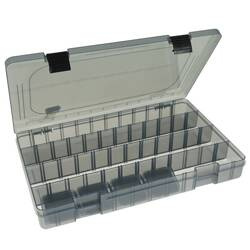 Pudełko z regulowanymi przegródkami, antracytowe 35,5x21,5x4,5cm Robinson 74-TW-R72