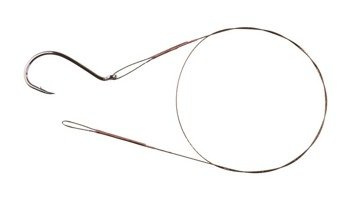 PRZYPON STALOWY Z HAKIEM 30cm / 10 kg - op.2 szt (BROWN) MIKADO ZG11-028