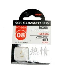 HACZYKI JAXON SUMATO ISEAMA 8 ZŁOTE+PRZYPON 0,16 1X10SZT JAXON HY-SGA08