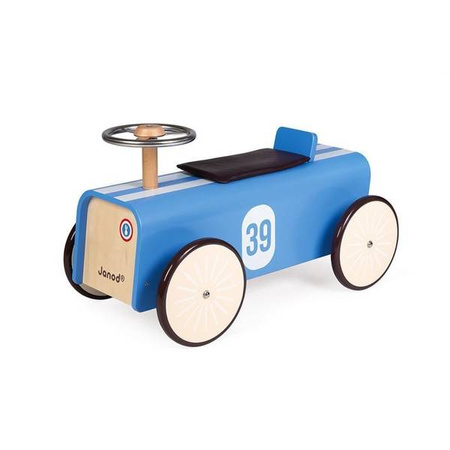 Drewniany jeździk retro Bolid wyścigowy, Janod