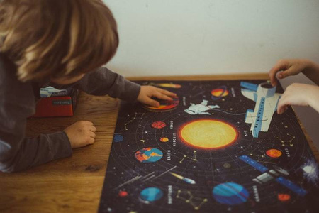 Mudpuppy Puzzle Układ Słoneczny z elementami w kształcie planet 5+