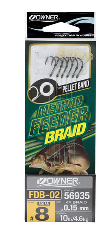 (R) PRZYPON OWNER METHOD FEEDER FDB-02 HACZYK 8+PLECIONKA 0,15 MM 1X6SZT HO-FDB0208