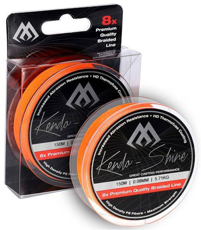 PLECIONKA KENDO SHINE ORANGE 0.16mm\13.84kg\150m - op. 1szp. MIKADO ZKS00O-150-016