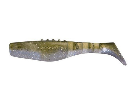 Ripper  Phantail PRO - OLIVE GLEAM 2.5"/6cm 5szt./bag PEARL BS/OLIVE silver/black glitter     DRAGON CHE-PT25D-02-215