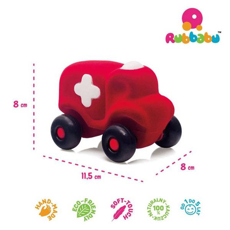 Rubbabu Karetka sensoryczna czerwona (uzupełnienie asortymentu A – indeks 20318)