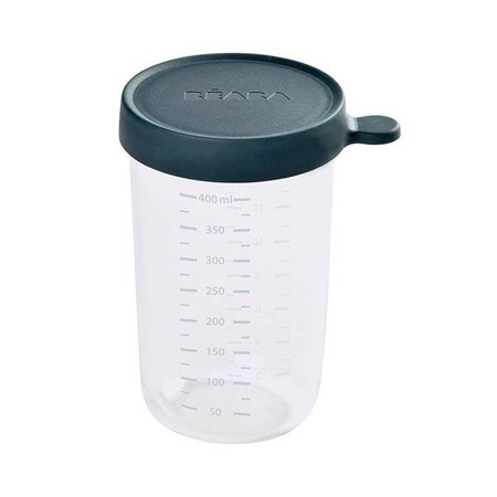 Beaba Pojemnik słoiczek szklany z hermetycznym zamknięciem 400 ml dark blue