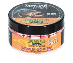 DUMBELS DUO COLOR POP-UP METHOD FEEDER 8/10MM WANILIA/OCHOTKA 30G JAXON FM-DPD09