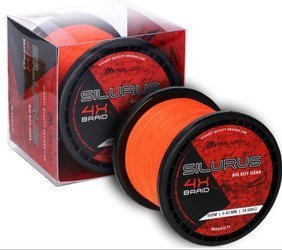 PLECIONKA NA SUMA SILURUS 4 X BRAID (FLUO ORANGE) 0.40mm\34.90kg\600m - op.1szp MIKADO. ZSI00O-600-0.40