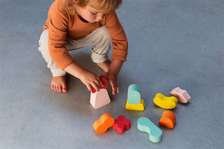 QUUT Klocki piankowe balansowe Blokki Coral Pink