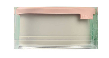 Beaba Lunchbox ze stali nierdzewnej konfigurowalny z silikonową pokrywką i osłoną Powder Pink