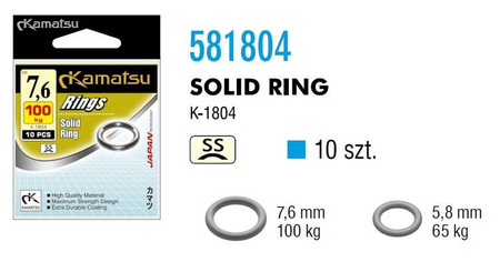 KÓŁECZKO SOLID RING K-1804 1,2X5,8mm/65kg OP.10SZT KAMATSU 581804005