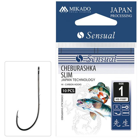 HACZYK SENSUAL - CHEBURASHKA SLIM Nr. 5/0 BN - torebka 6szt MIKADO HS11087-5/0-BN