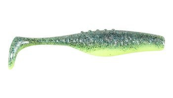 V-LURES Mamba II PRO - YELLOW CANDY 4"/10cm 3szt./bag CHARTREUSE/CLEAR SMKD blue/silver/black PROMOCJA    DRAGON CHE-MM40D-30-890