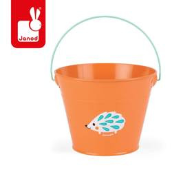 Mały ogrodnik Metalowe wiaderko pomarańczowe, Janod