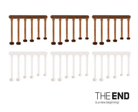 Elastyczny stoperek przynętyTHE END / 36szt 18,21,25 mm mix Delphin (830410580)