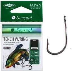 HACZYK SENSUAL - TENCH W/RING Nr 4 BN - torebka 10szt. MIKADO HS9409-4B