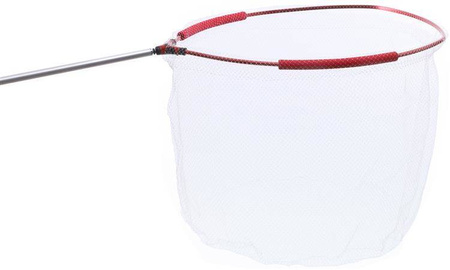 GŁÓWKA PODBIERAKA 60/50 CZERWONE OBRAMOWANIE(EVA) PRZEZROCZYSTA SIATKA OCZKO 6mm MIKADO S4-006-6050