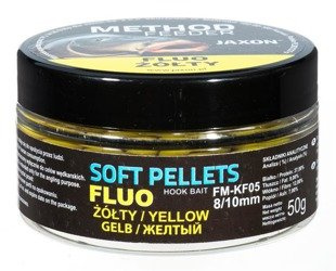 SOFT PELLETS FLUO METHOD FEEDER 8/10MM ŻÓŁTY 50G JAXON FM-KF05
